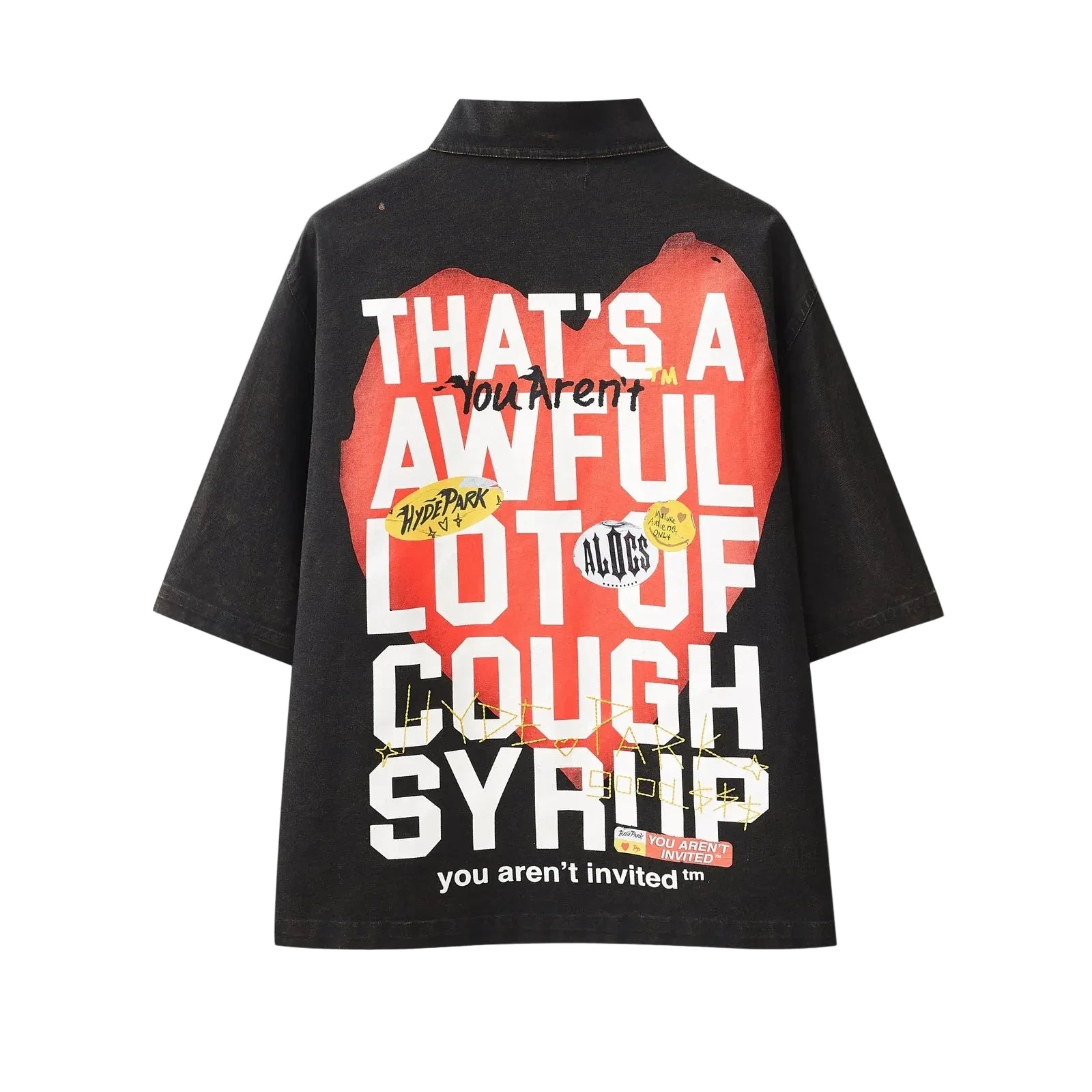 HYPE PARK MECANIC WORK WEAR SHIRT ALOCS X HP - BLACK
