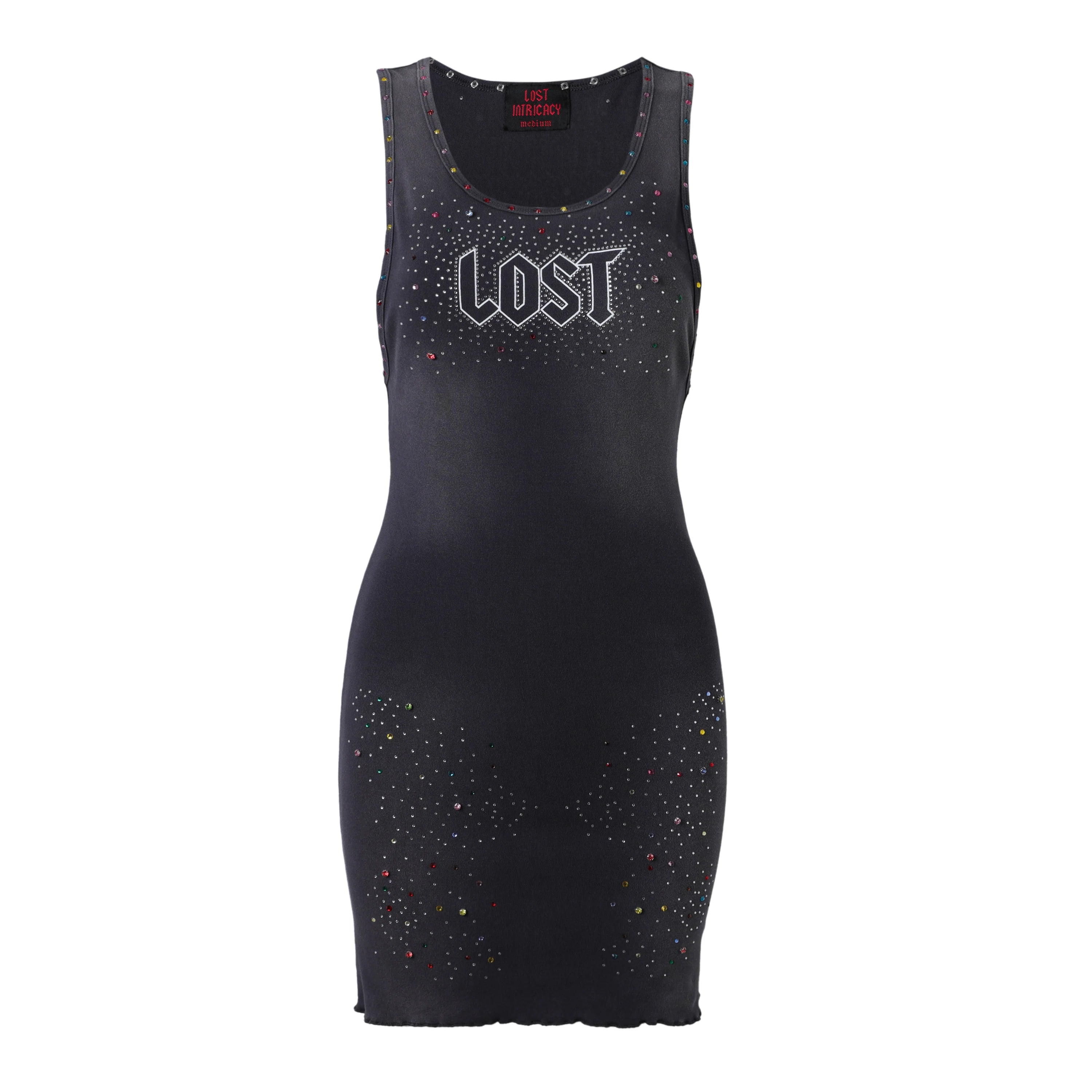 Lost Intricacy Grey Inverse Dress
