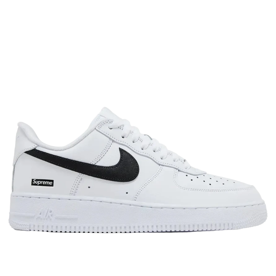 SUPREME X AIR FORCE 1 LOW 'BOX LOGO - WHITE BLACK'