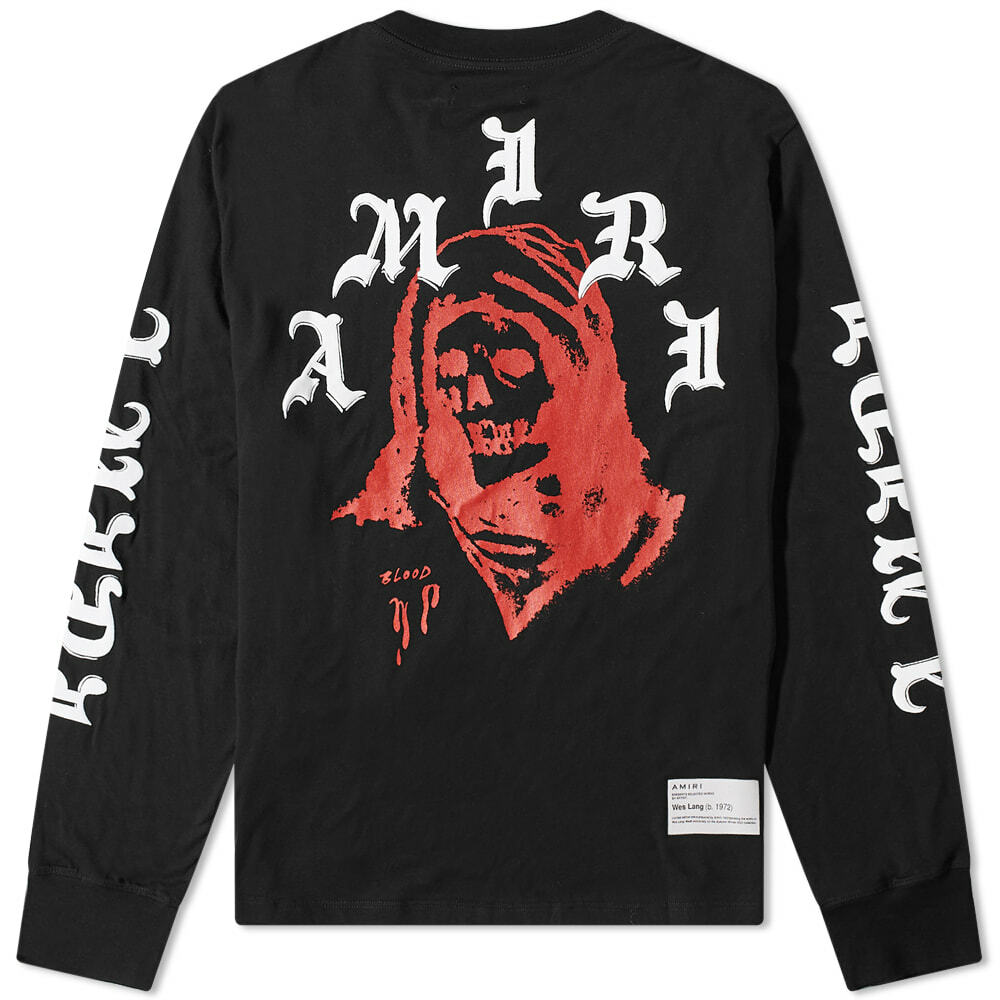 AMIRI Long Sleeve Wes Lang Solar Kings T-Shirt in Black