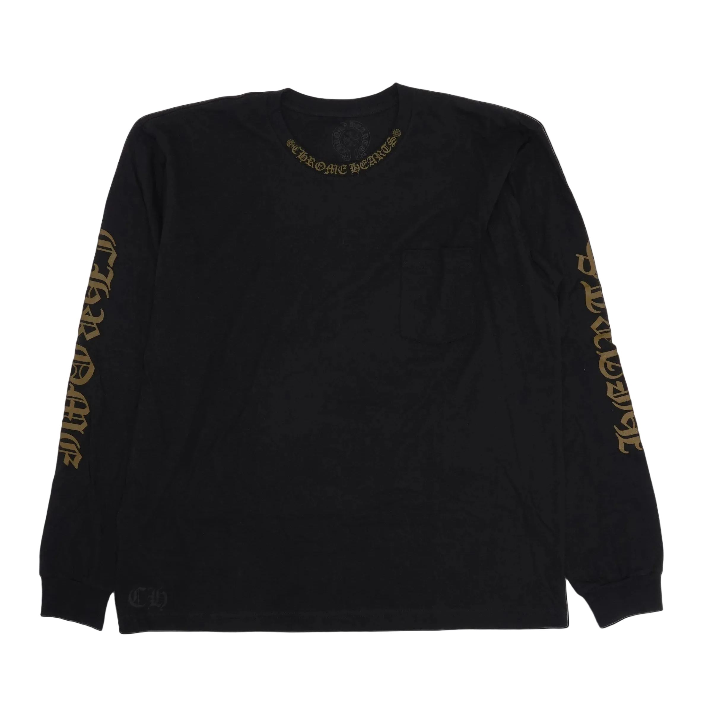 Chrome Hearts Neck Logo Bronze Long Sleeve