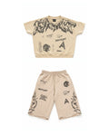 Abstract Grafitti Short Set