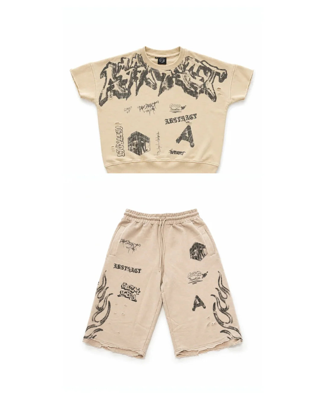 Abstract Grafitti Short Set