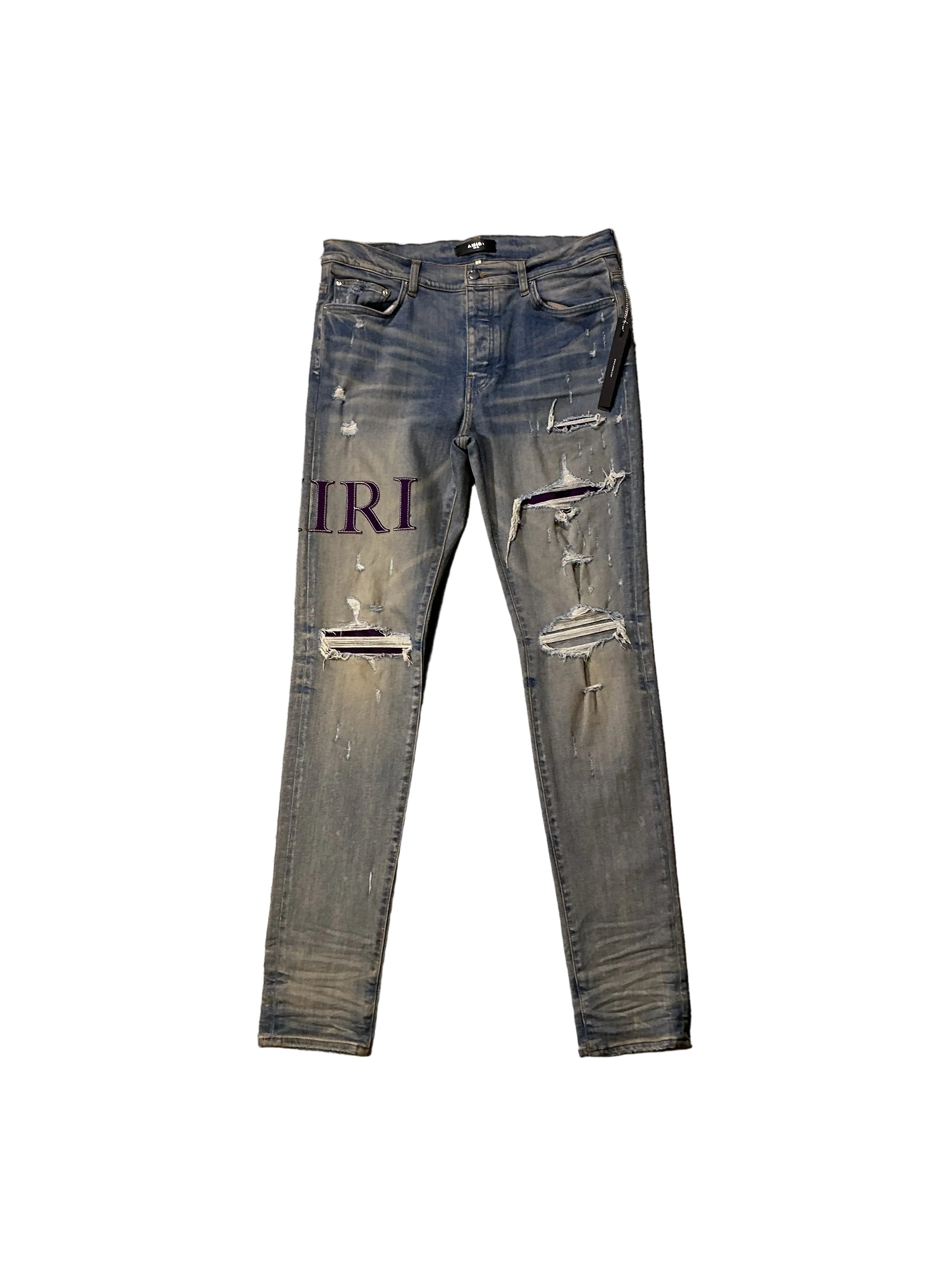 Amiri Serif Logo Jeans Clay Indigo