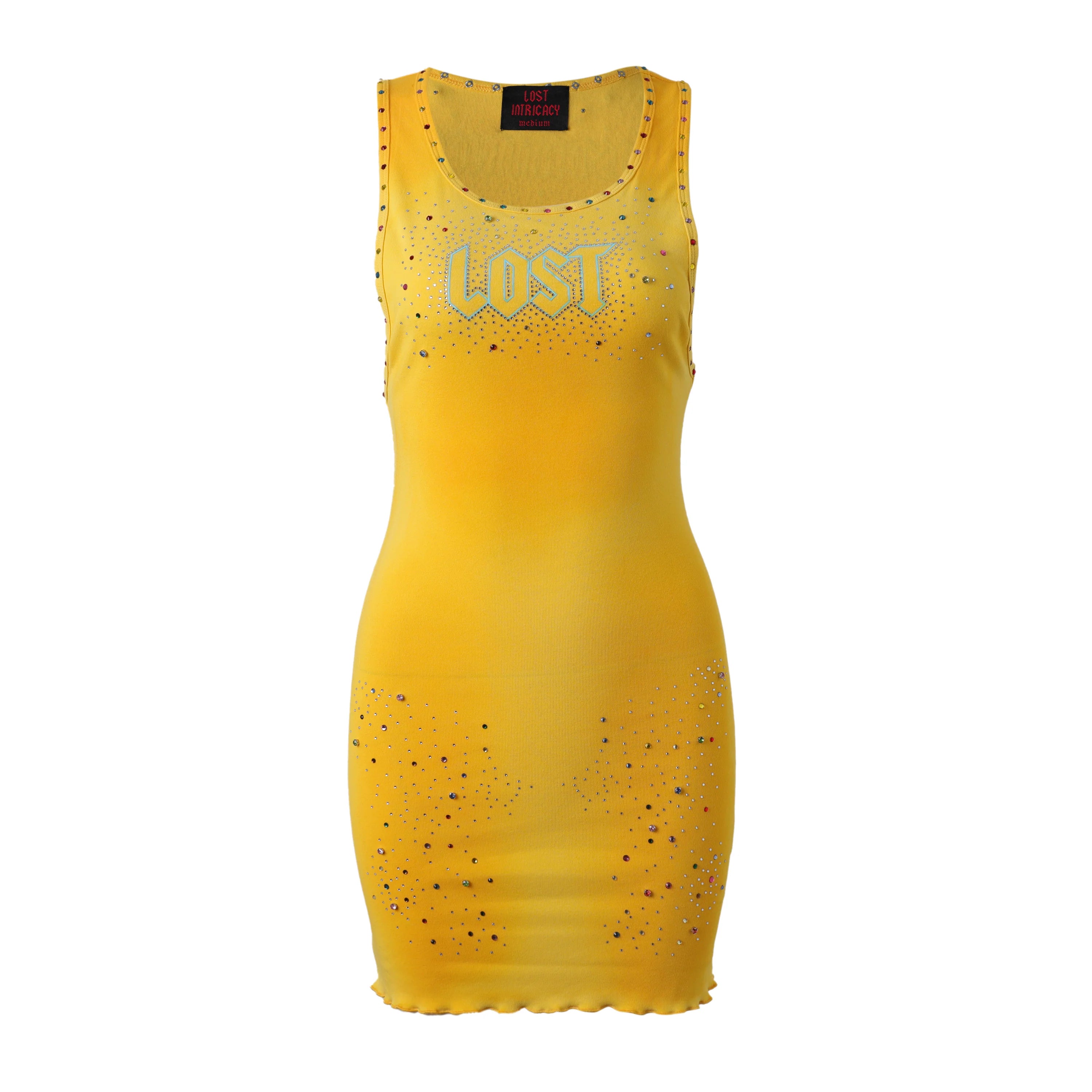 Lost Intricacy Yellow Inverse Dress
