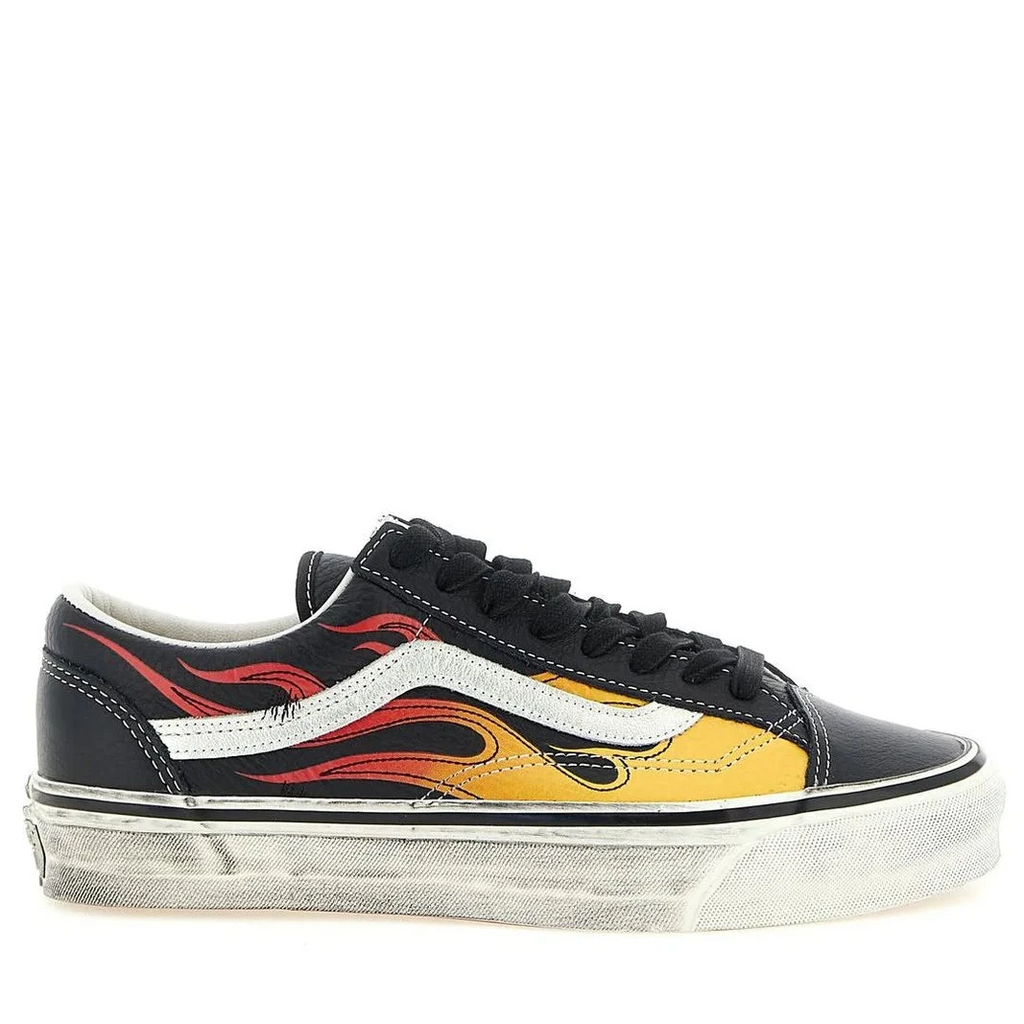 Vans Old Skool 36 Flames Low-Top Sneakers  Black