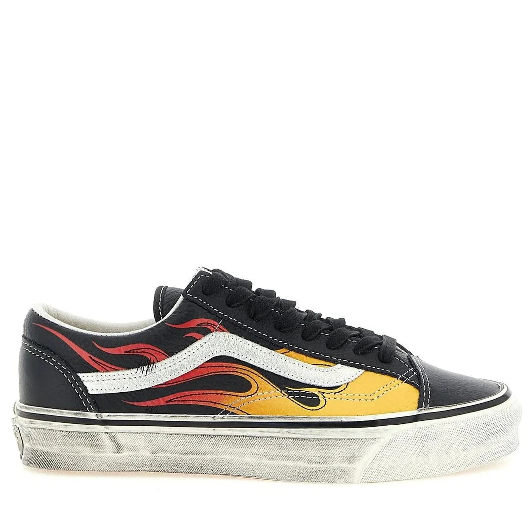 Vans Old Skool 36 Flames Low-Top Sneakers  Black