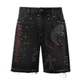 LOST INTRICACY Denim Black Shorts