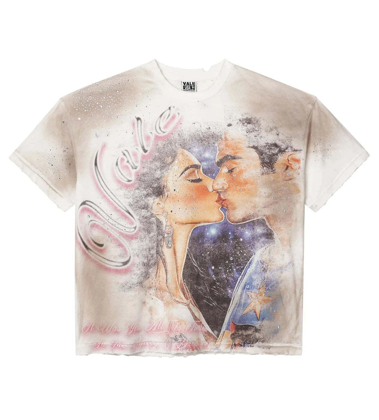 VALE FOREVER FATED YOURS BLING TEE WHITE