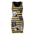 Lost Intricacy Black & Yellow Rebel Muse Dress