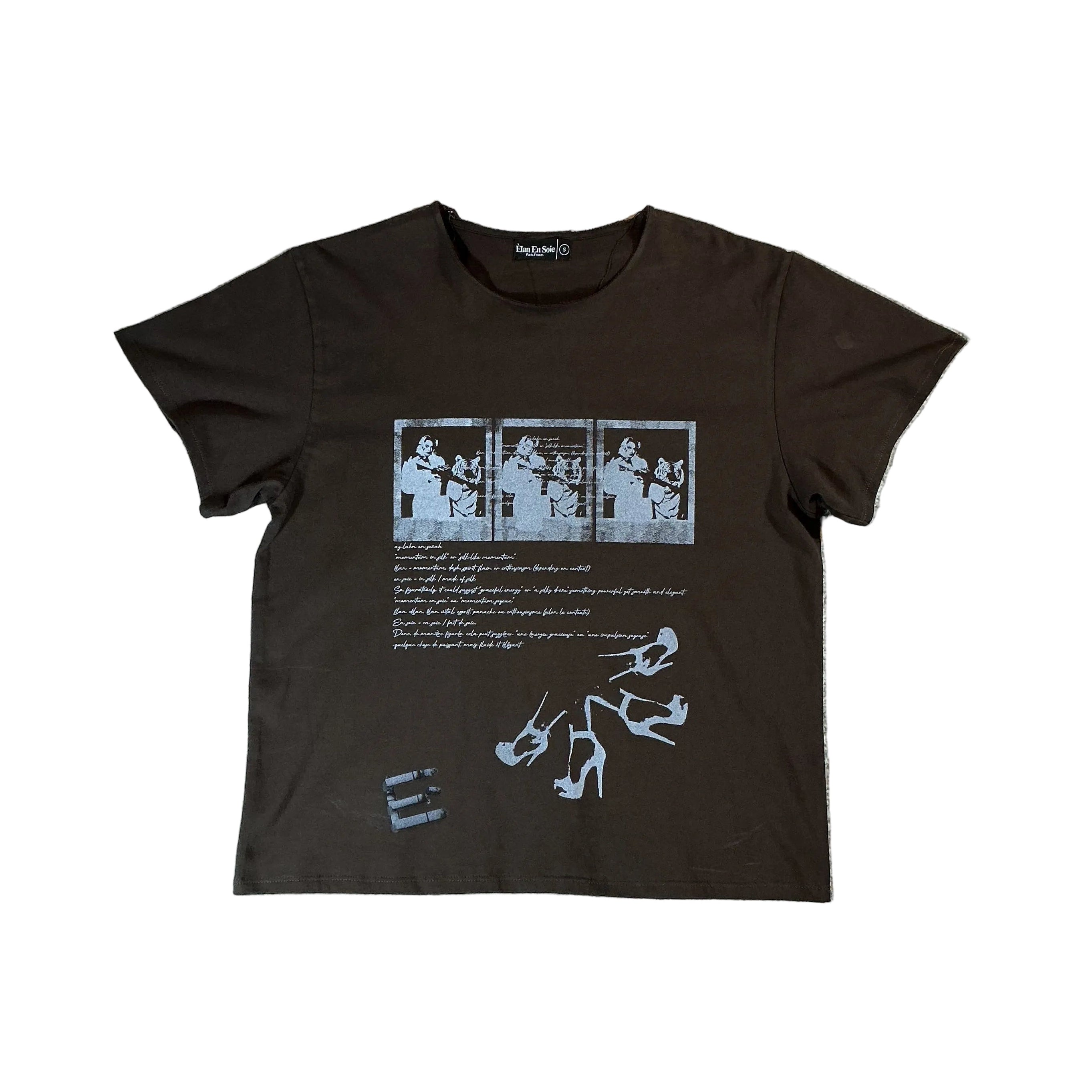 Elan en Soie heels tee