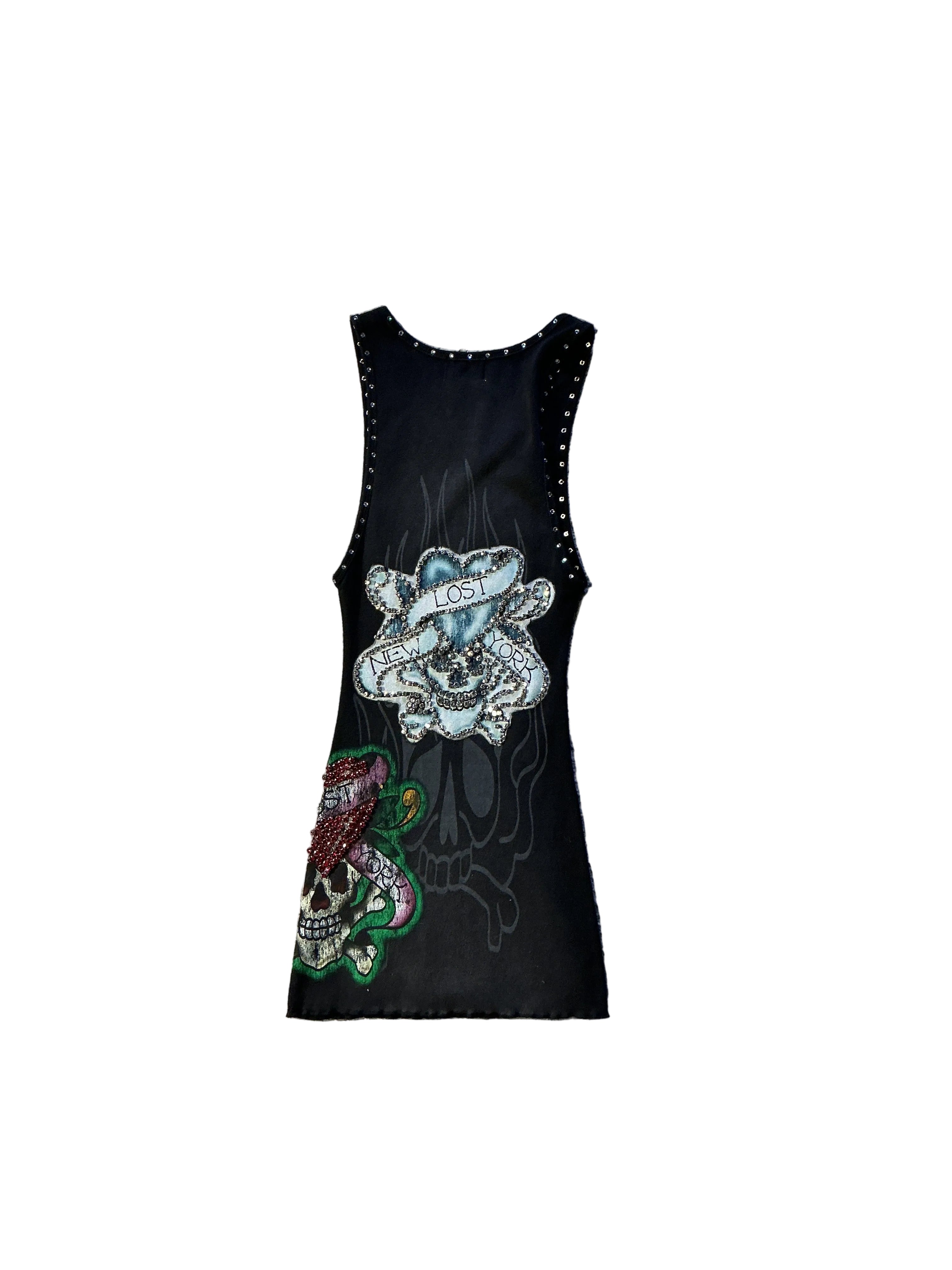 Lost intricacy dress black/teal