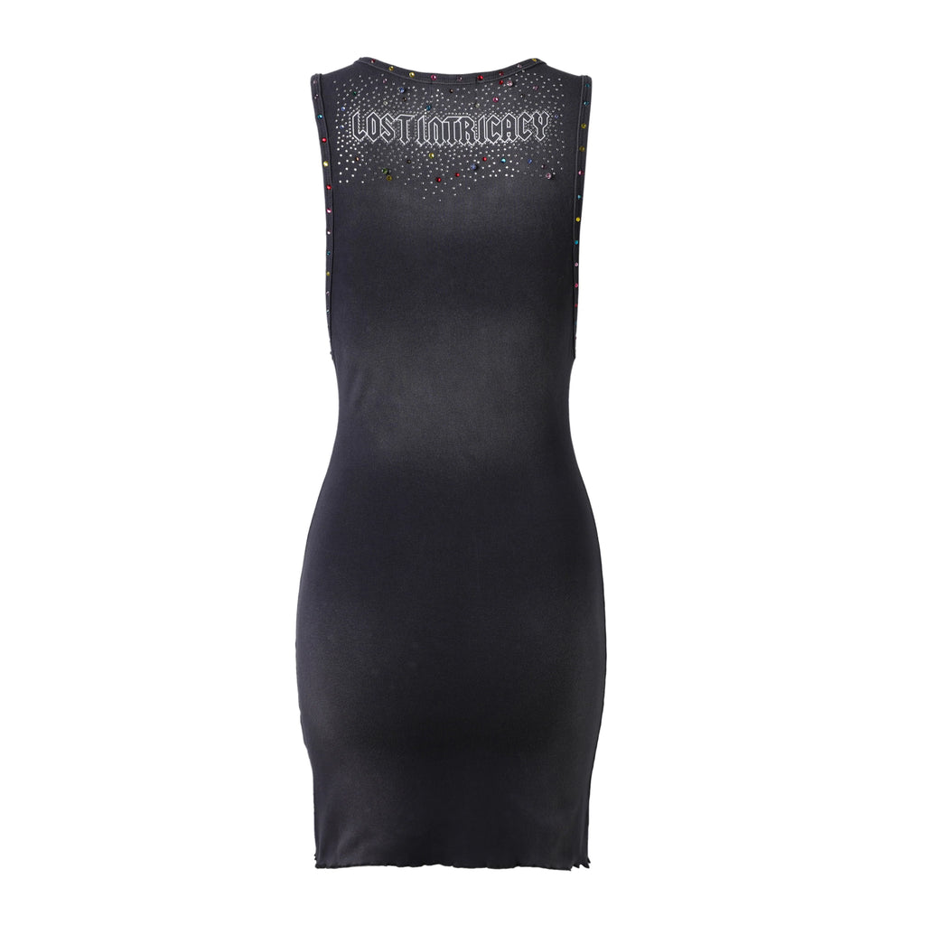 Lost Intricacy Grey Inverse Dress