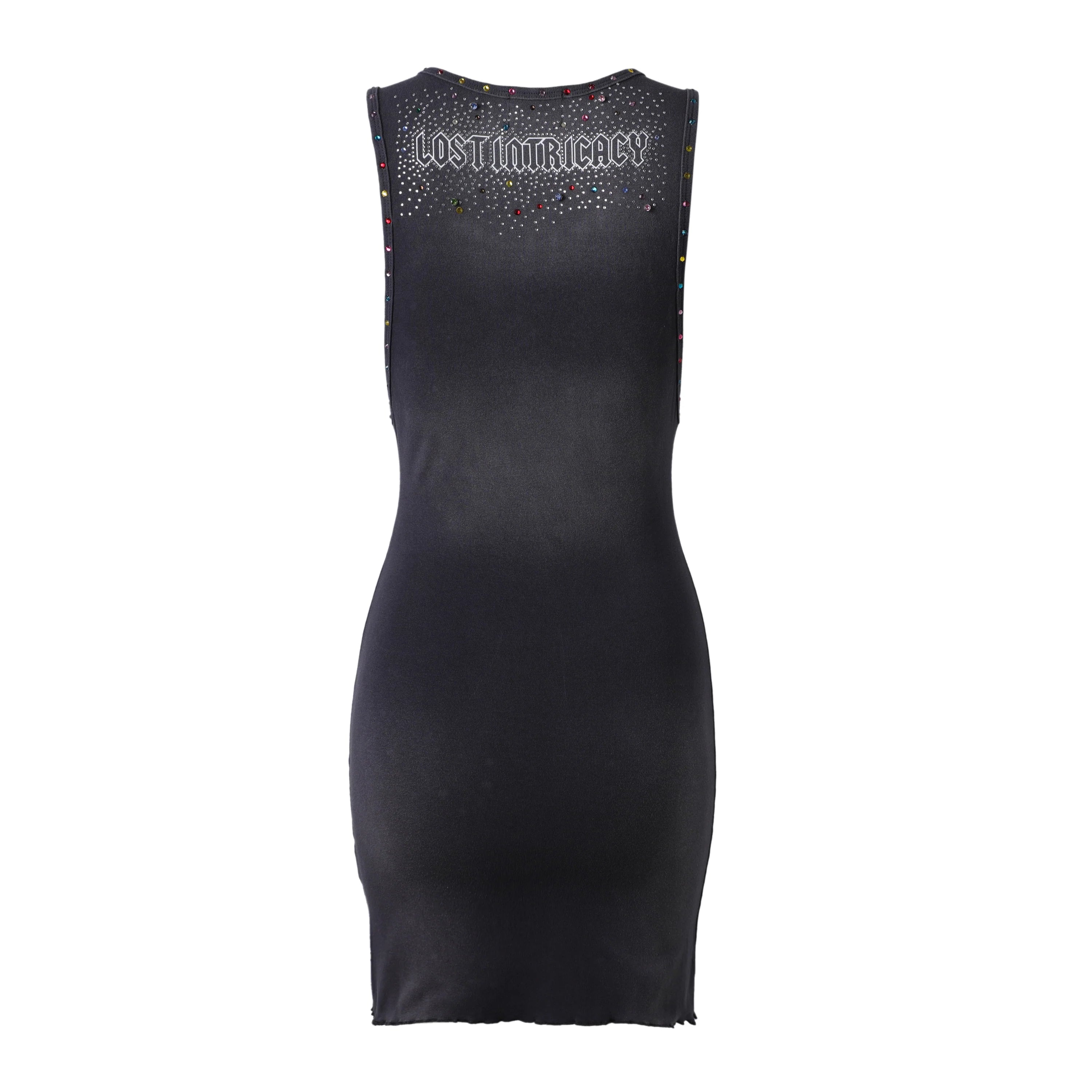 Lost Intricacy Grey Inverse Dress