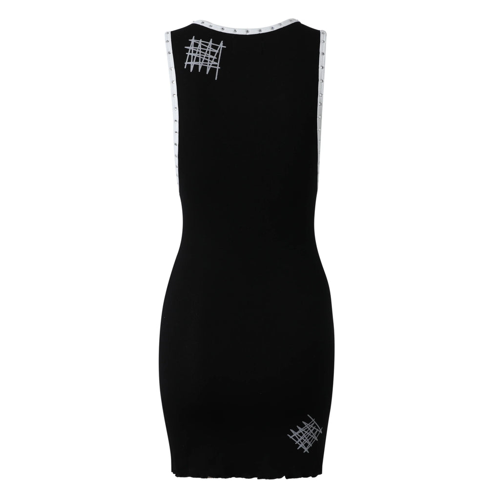 Lost Intricacy Black & White Rebel Muse Dress