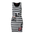 Lost Intricacy Black & White Rebel Muse Dress