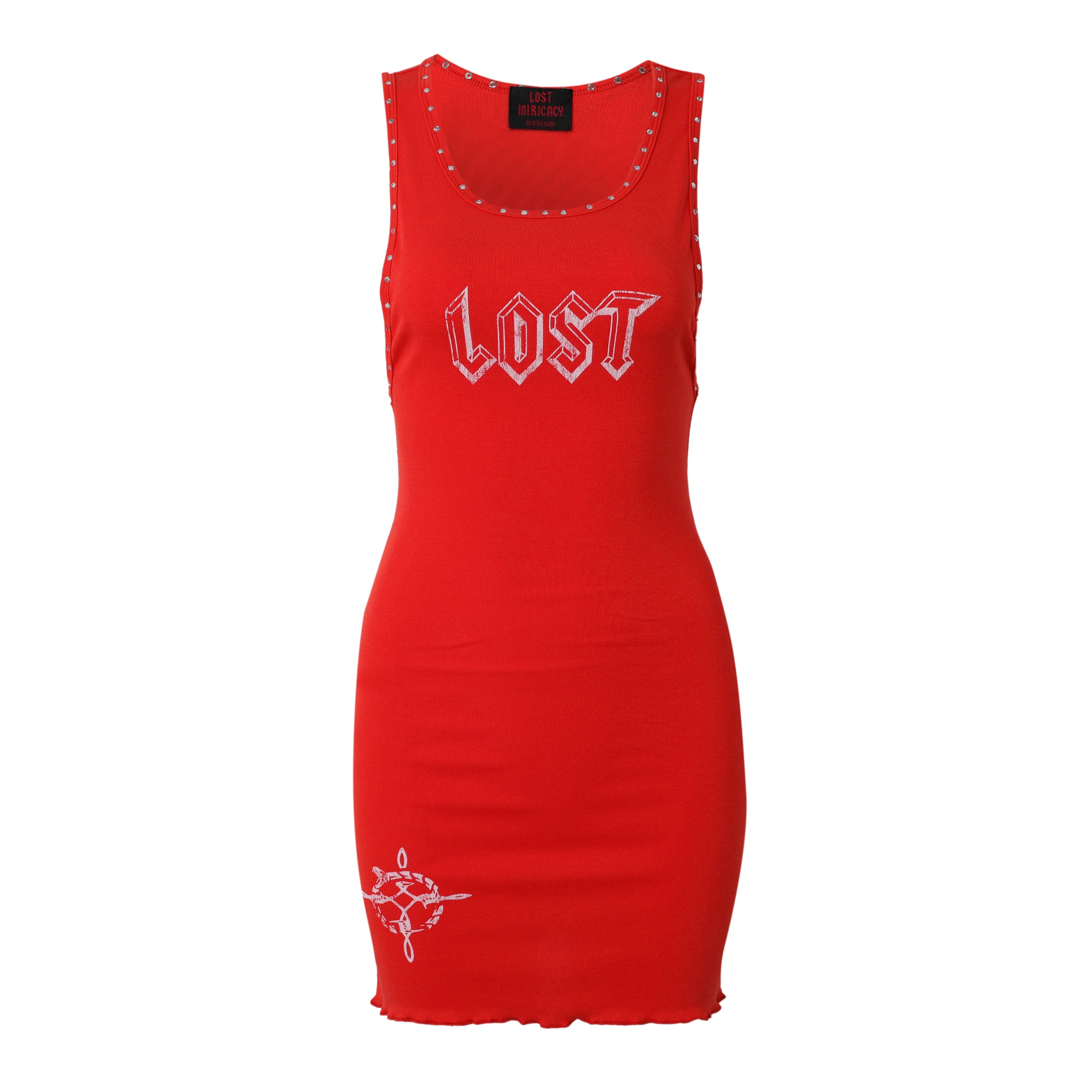 Lost Intricacy Red Icon Dress