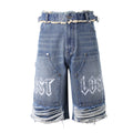 Lost Intricacy Blue Carpenter Shorts