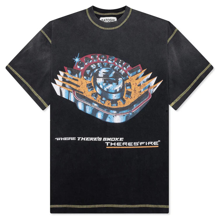 Satoshi Nakamoto Smoke Fire Tee