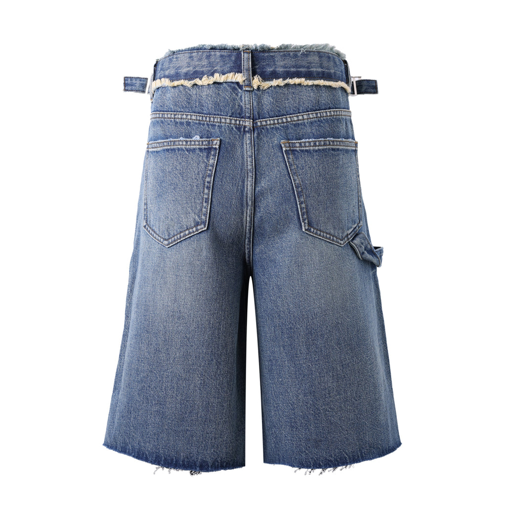 Lost Intricacy Blue Carpenter Shorts