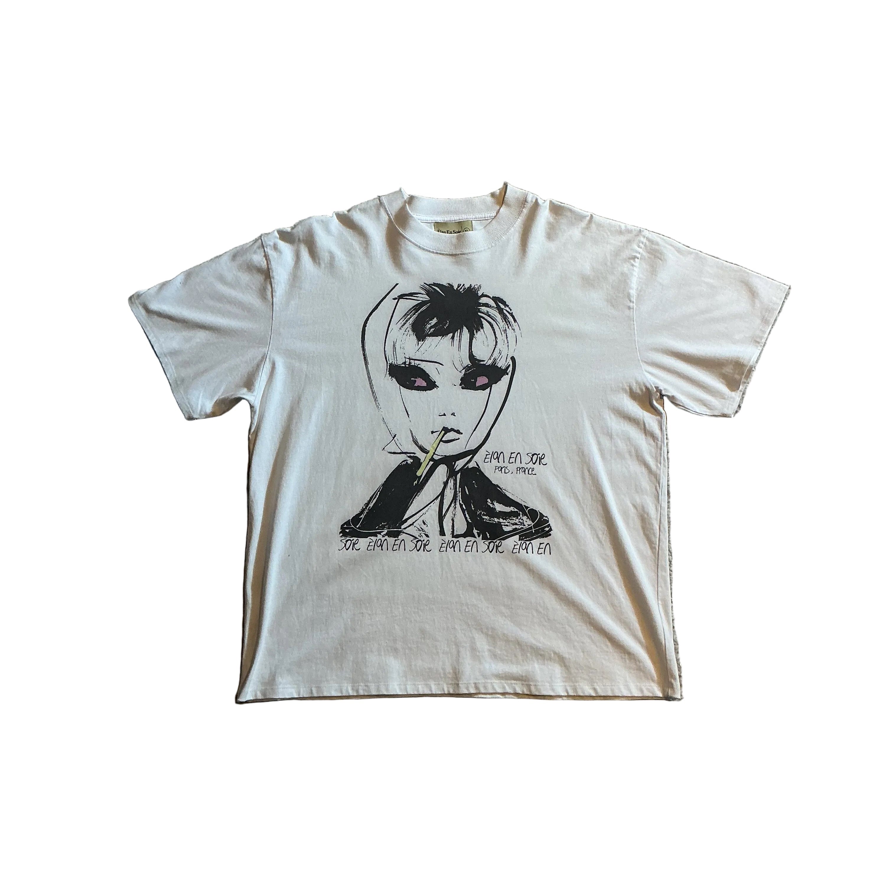 Elan En Soie Bad Habits Tee White