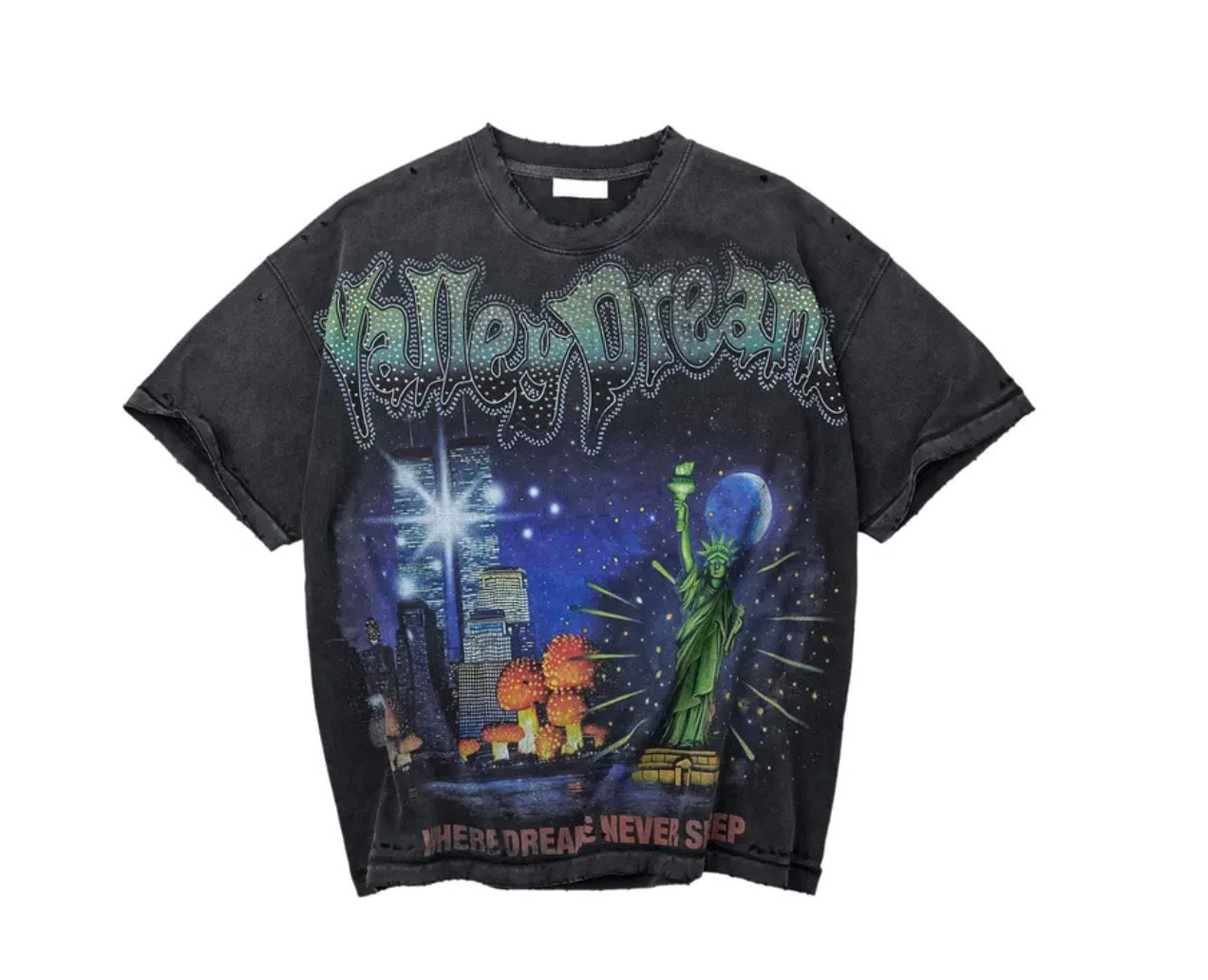 Vale Forever Skyline Bling Tee 'Black'