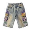 Sume Heaven Stained Jorts