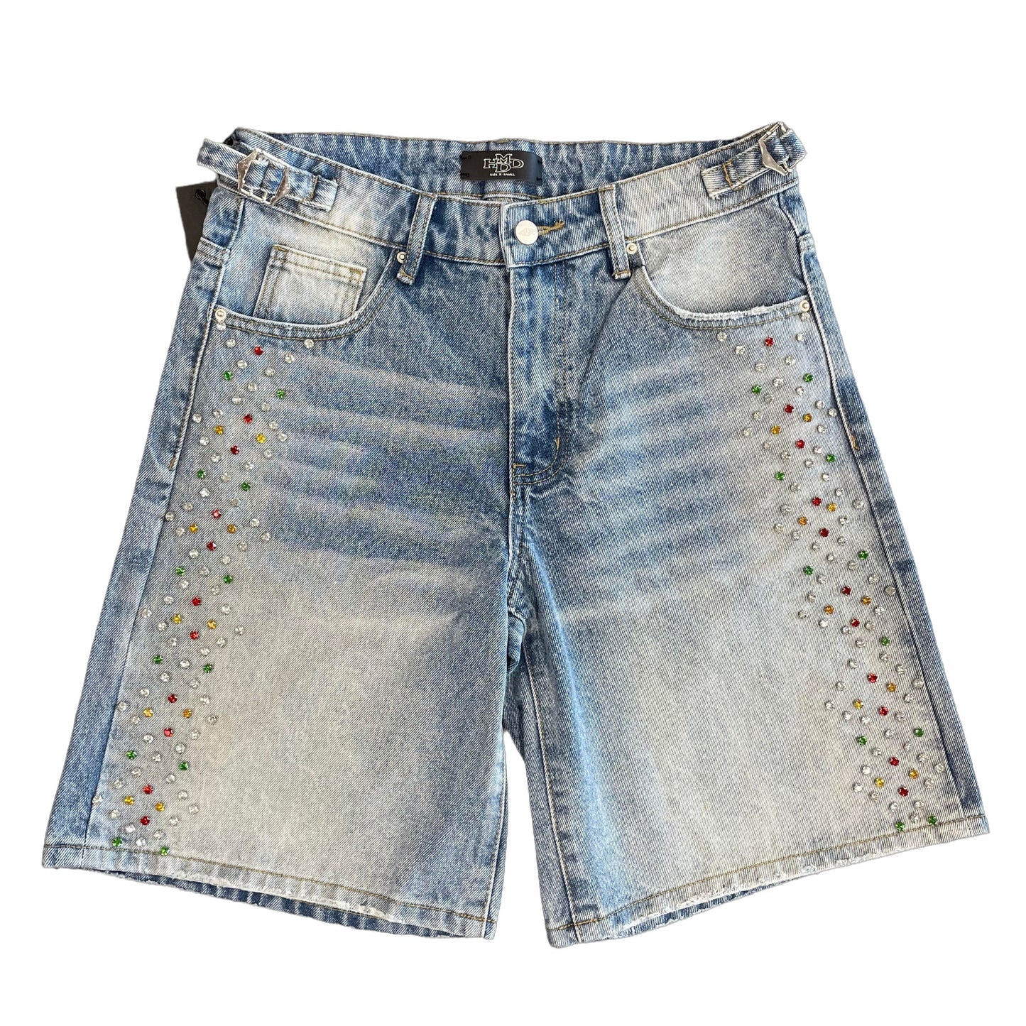 HMDD JEWEL JORTS LIGHTWASH