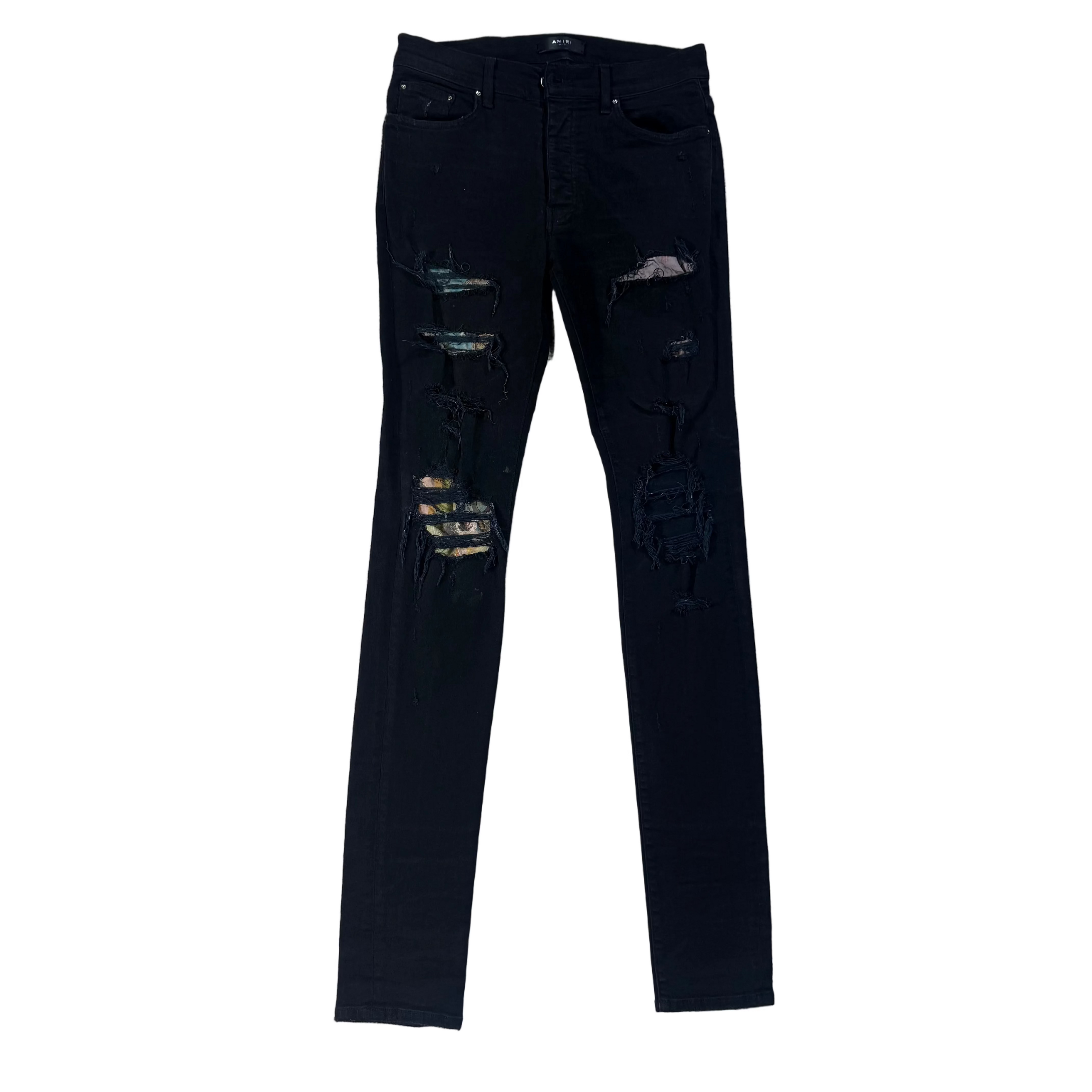 Amiri Bandana Black Denim Used
