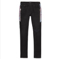Amiri Half Track Skinny Fit Panelled Distressed Stretch Denim Jeans Used