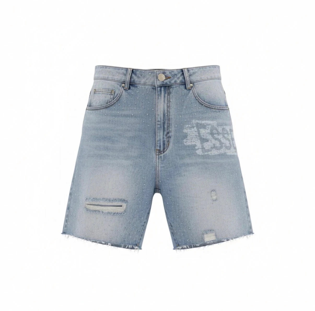 Essense Gallery Diamond Dust Denim Shorts