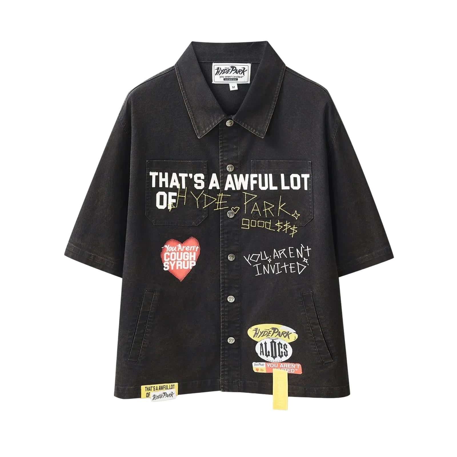 HYPE PARK MECANIC WORK WEAR SHIRT ALOCS X HP - BLACK