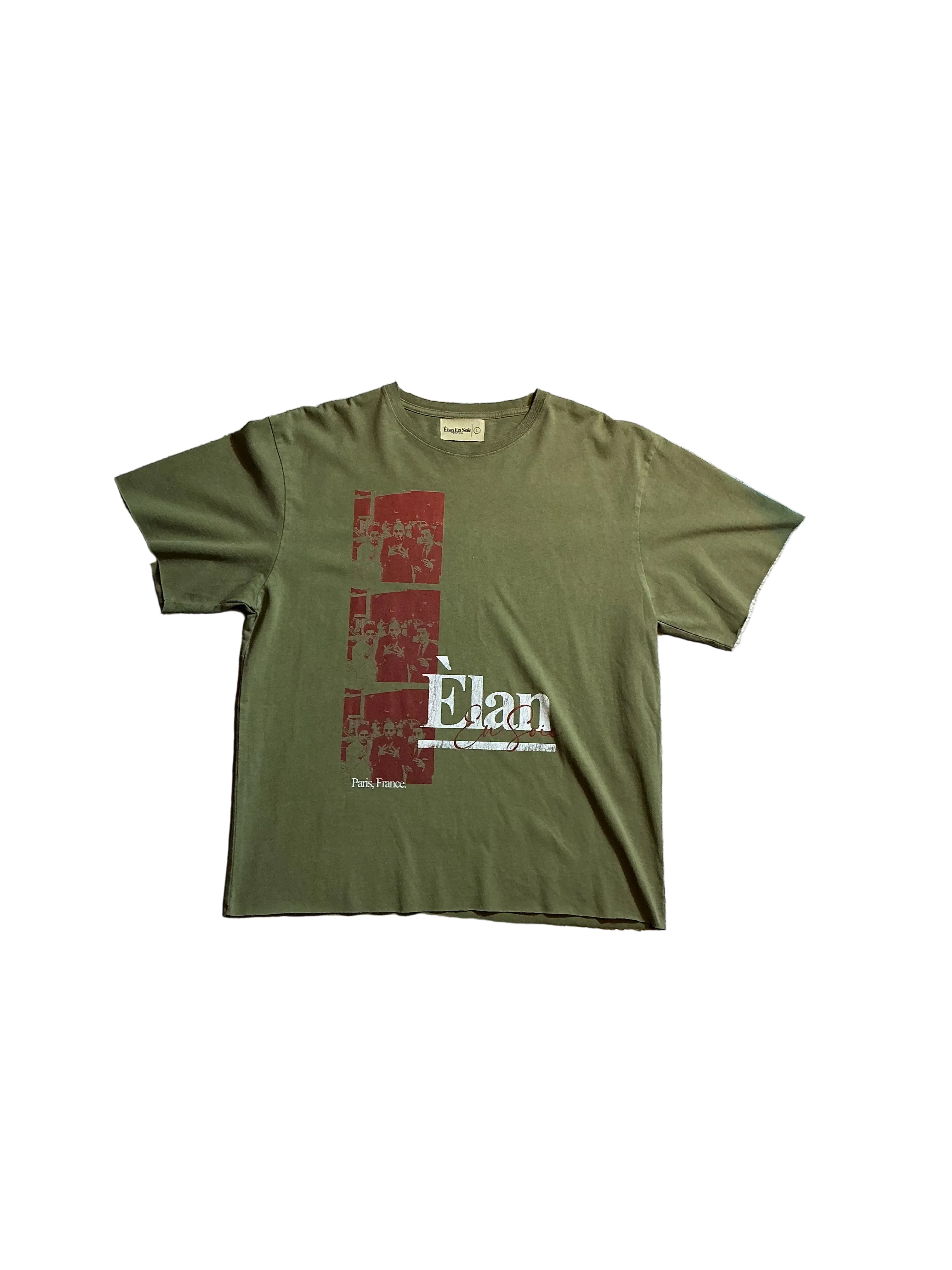 Elan En Soie Green Graphic Tee