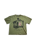 Elan En Soie Pink E Green Graphic Tee