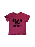 Elan en Soie Logo tee pink