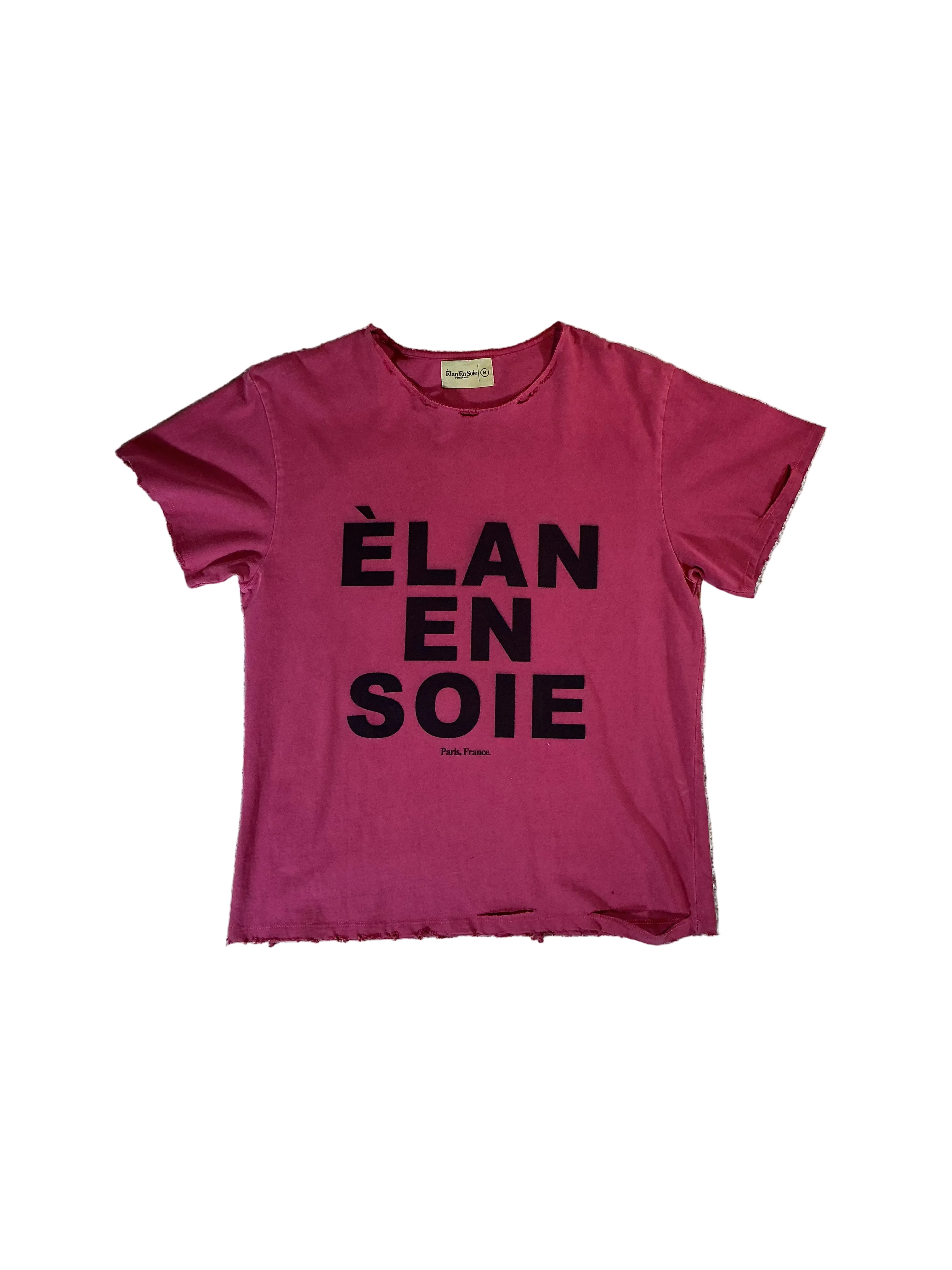 Elan en Soie Logo tee pink