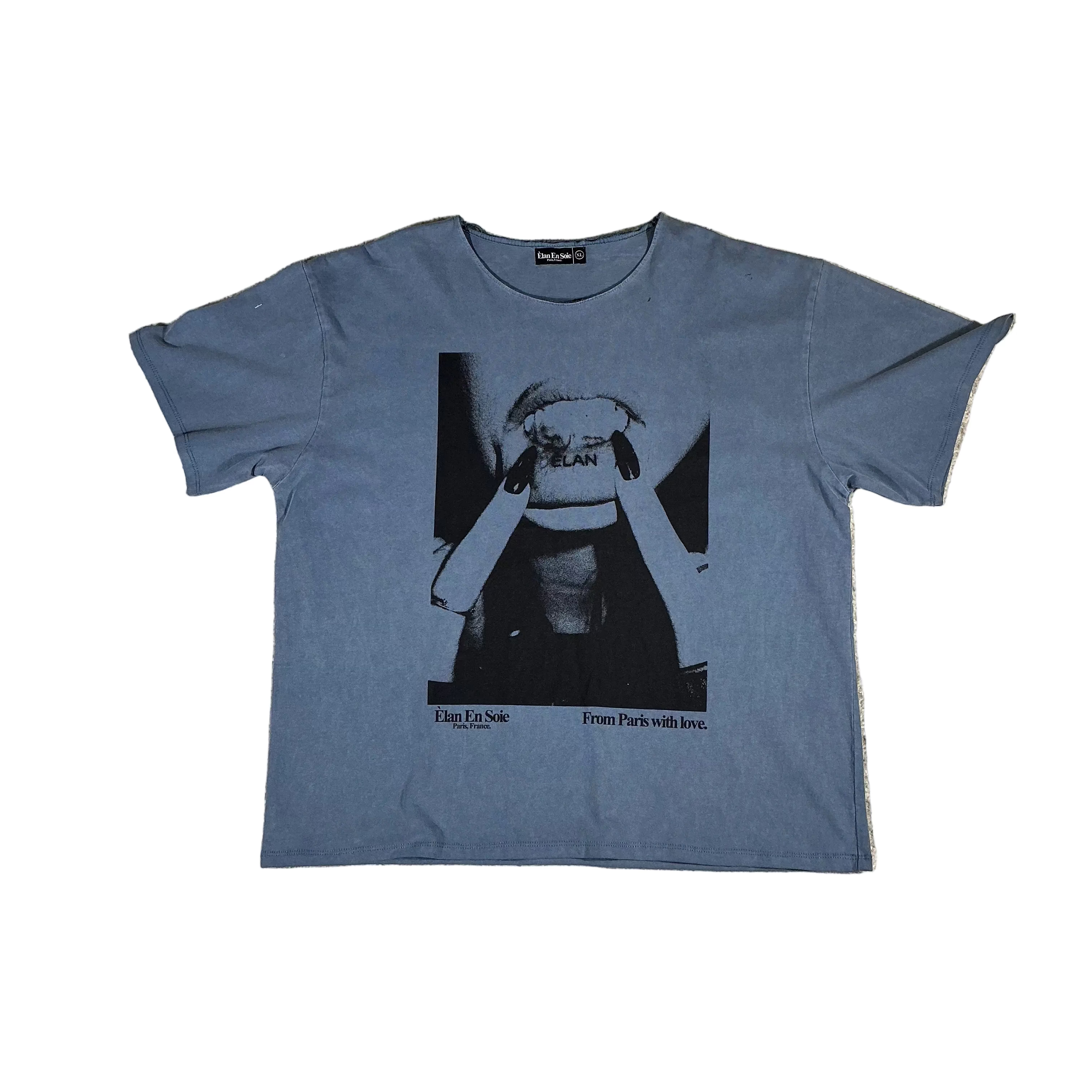 Elan en Soie Lip Tat tee Blue