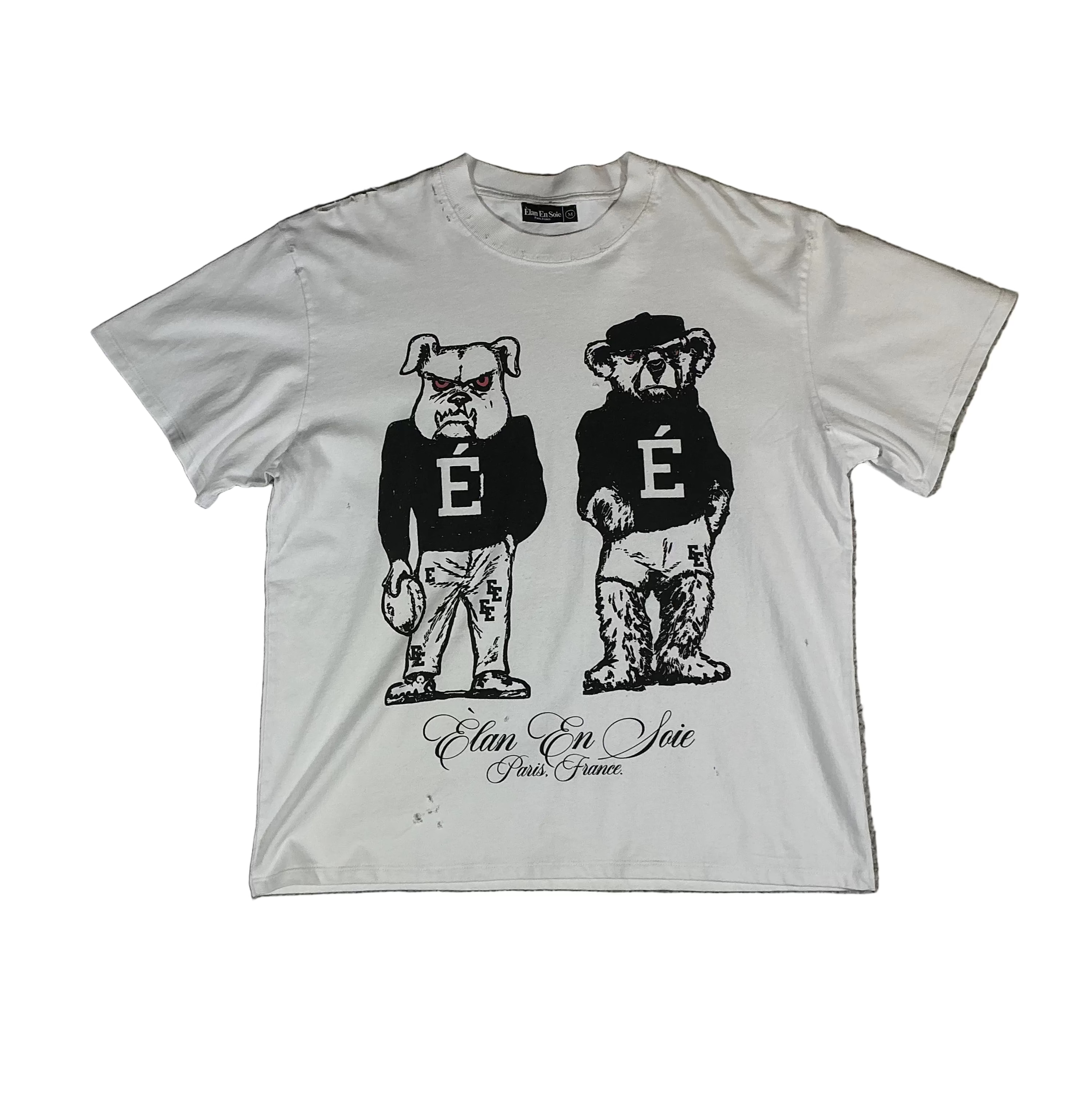 Elan en Soie White Graphic Tee