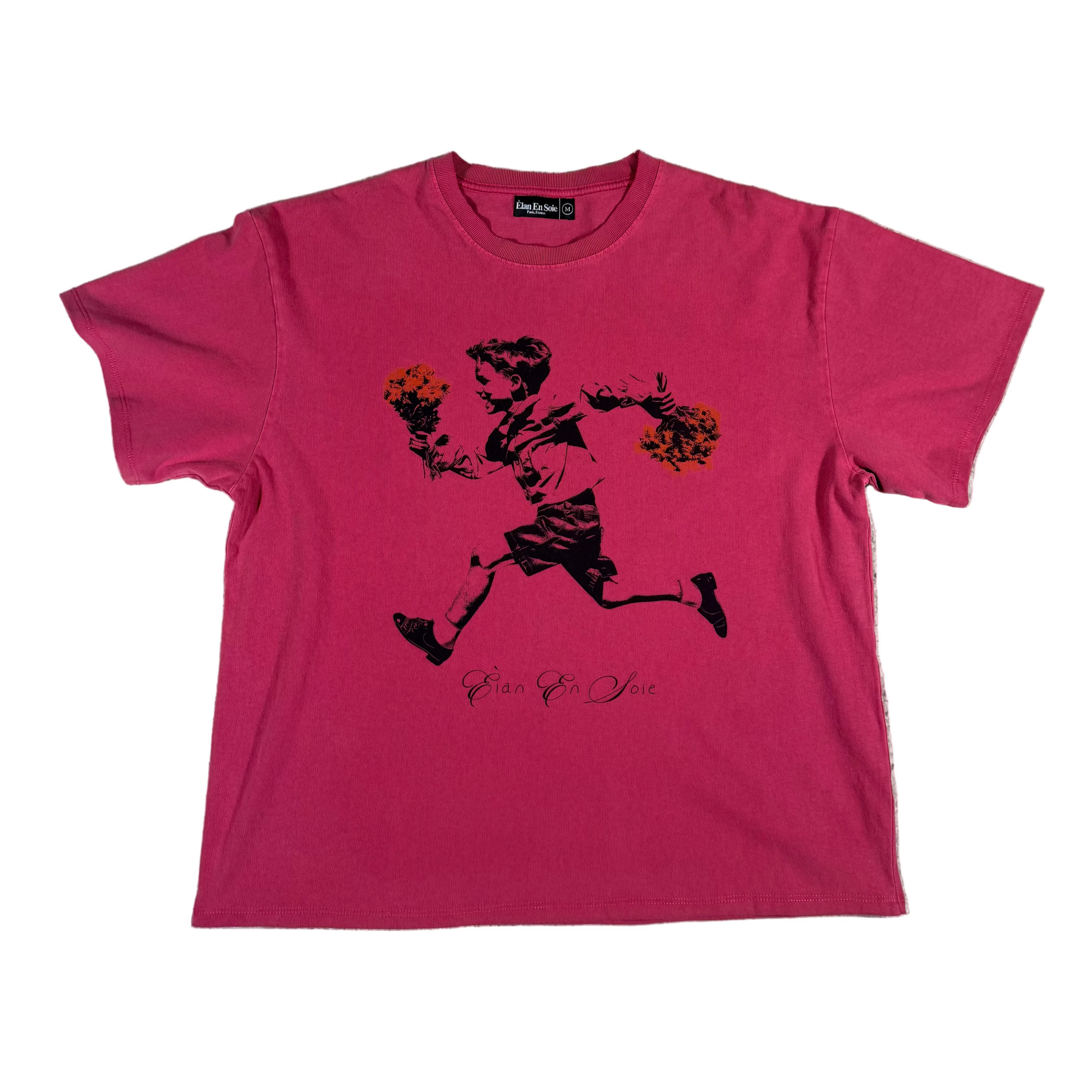 Elan En Soie Pink Flower Boy Tee