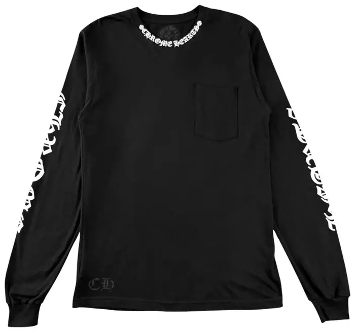 Chrome Hearts Neck Logo Pocket Long Sleeve Tee