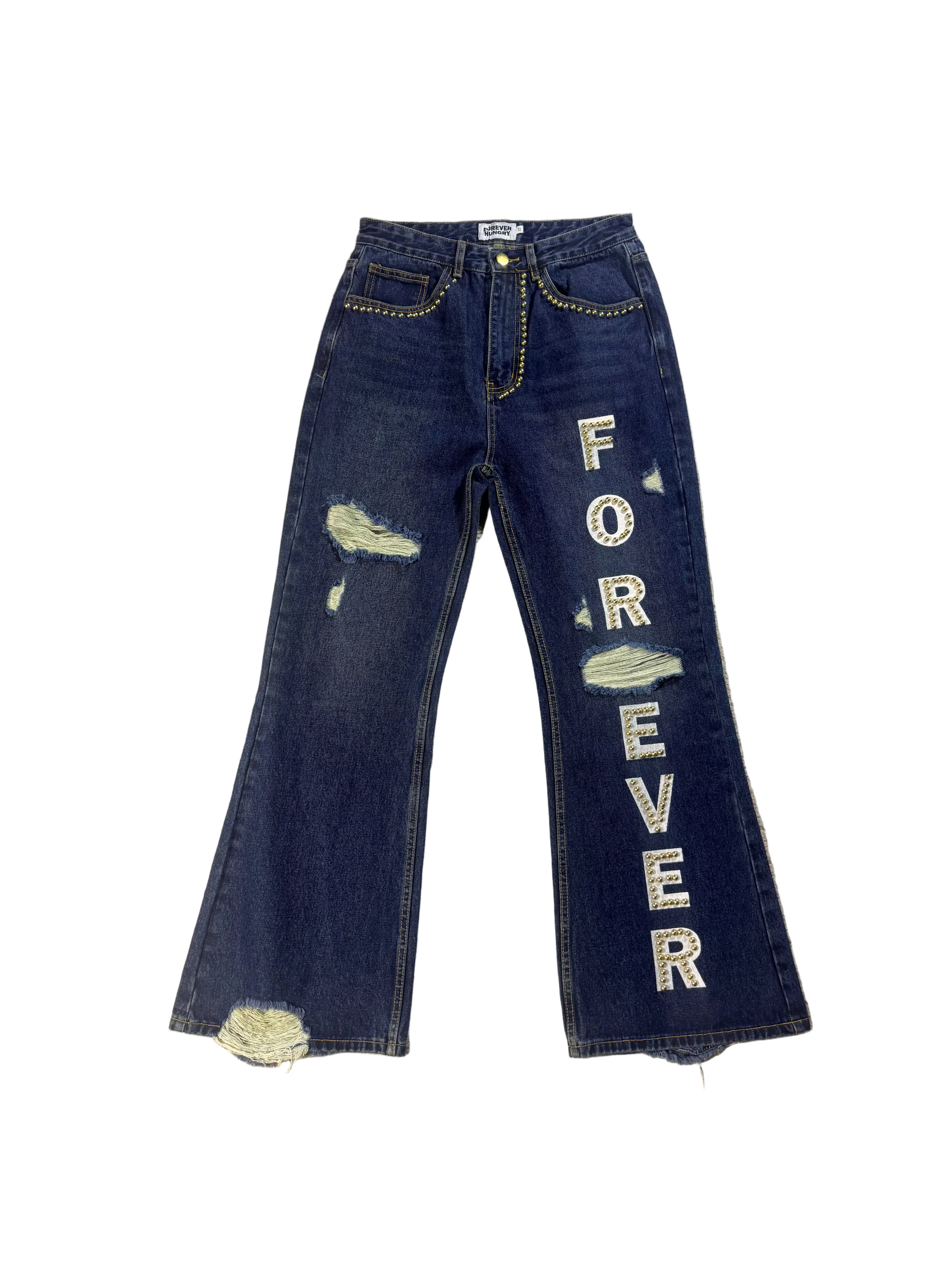 Forever Hungry Dark Blue Denim