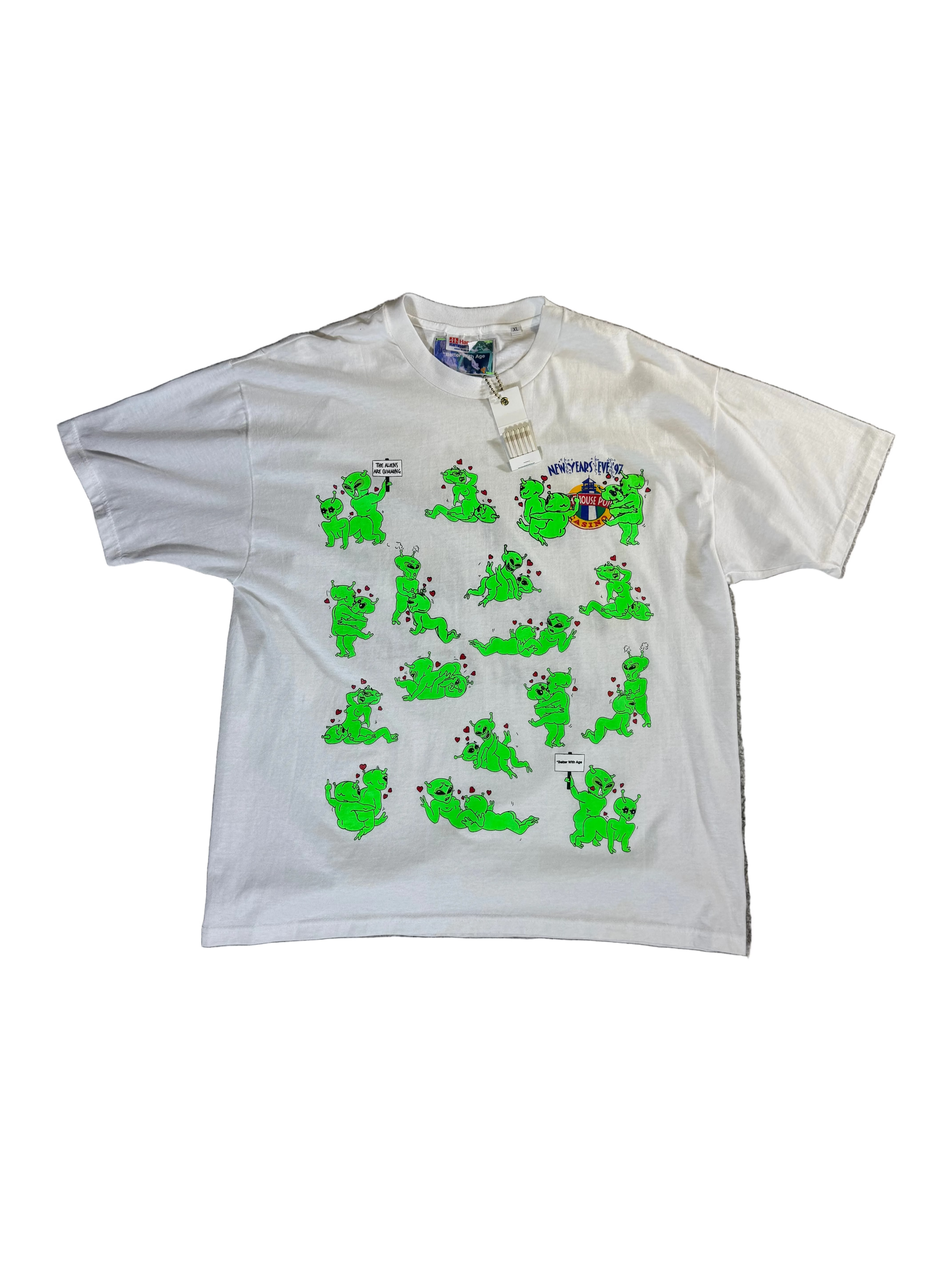 Better With Age “The Aliens C*mming” White Tee