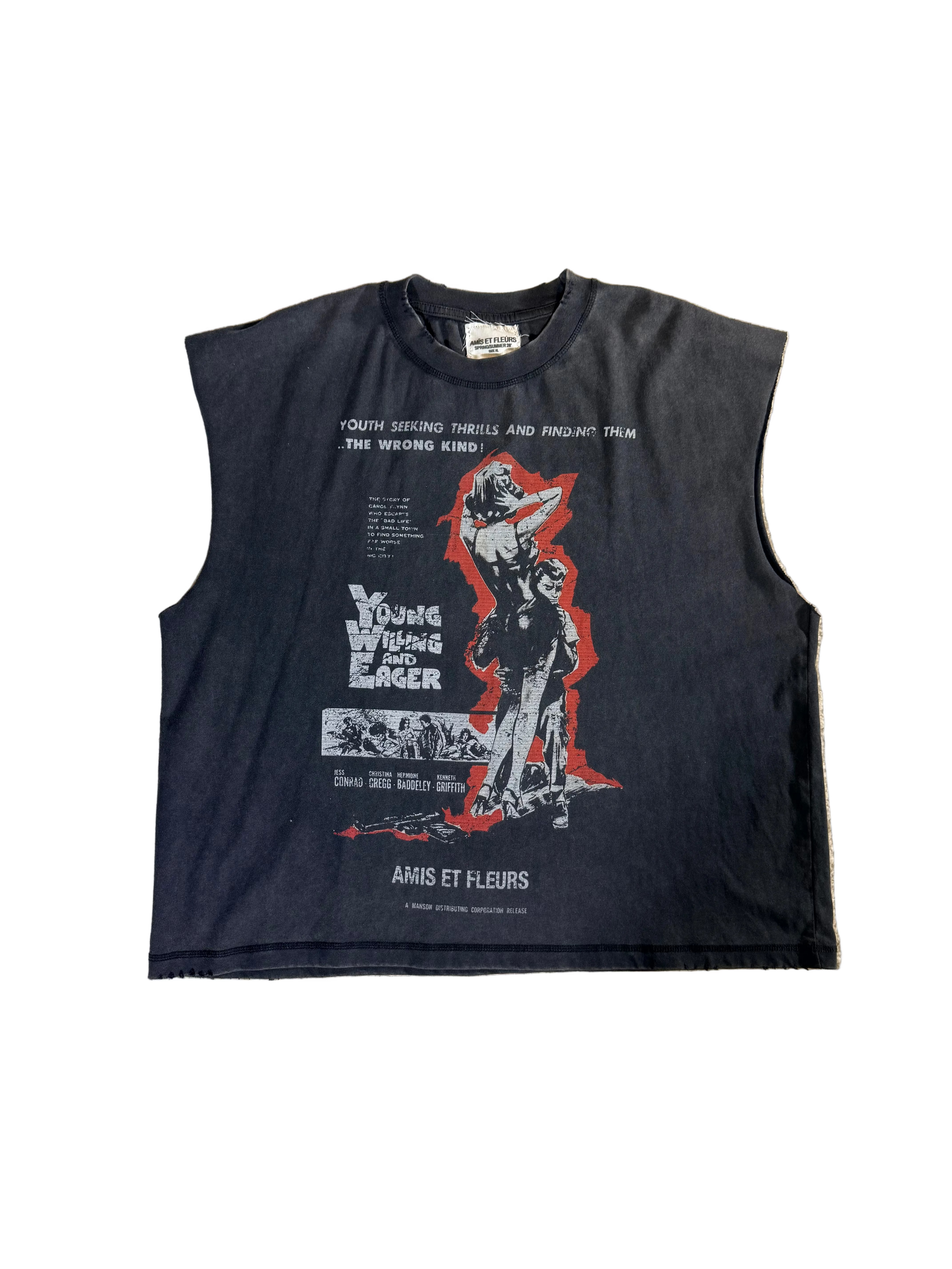 Amis Et Fleurs “Young Willing and Eager Cutout Tee