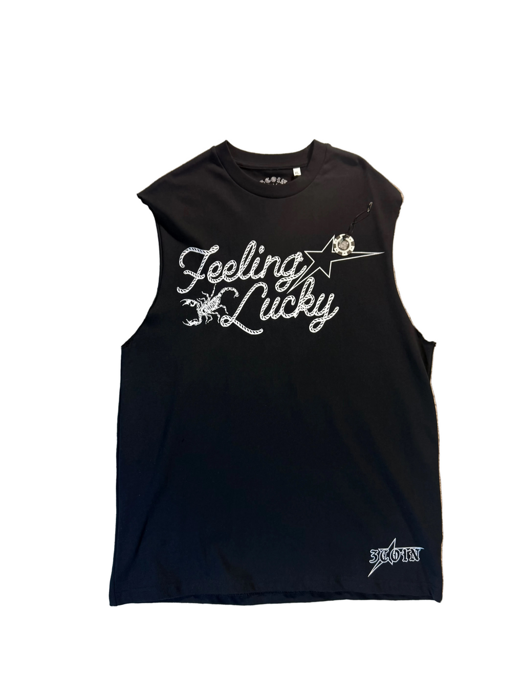 3 Coin Feeling Luck Cut Out Tee