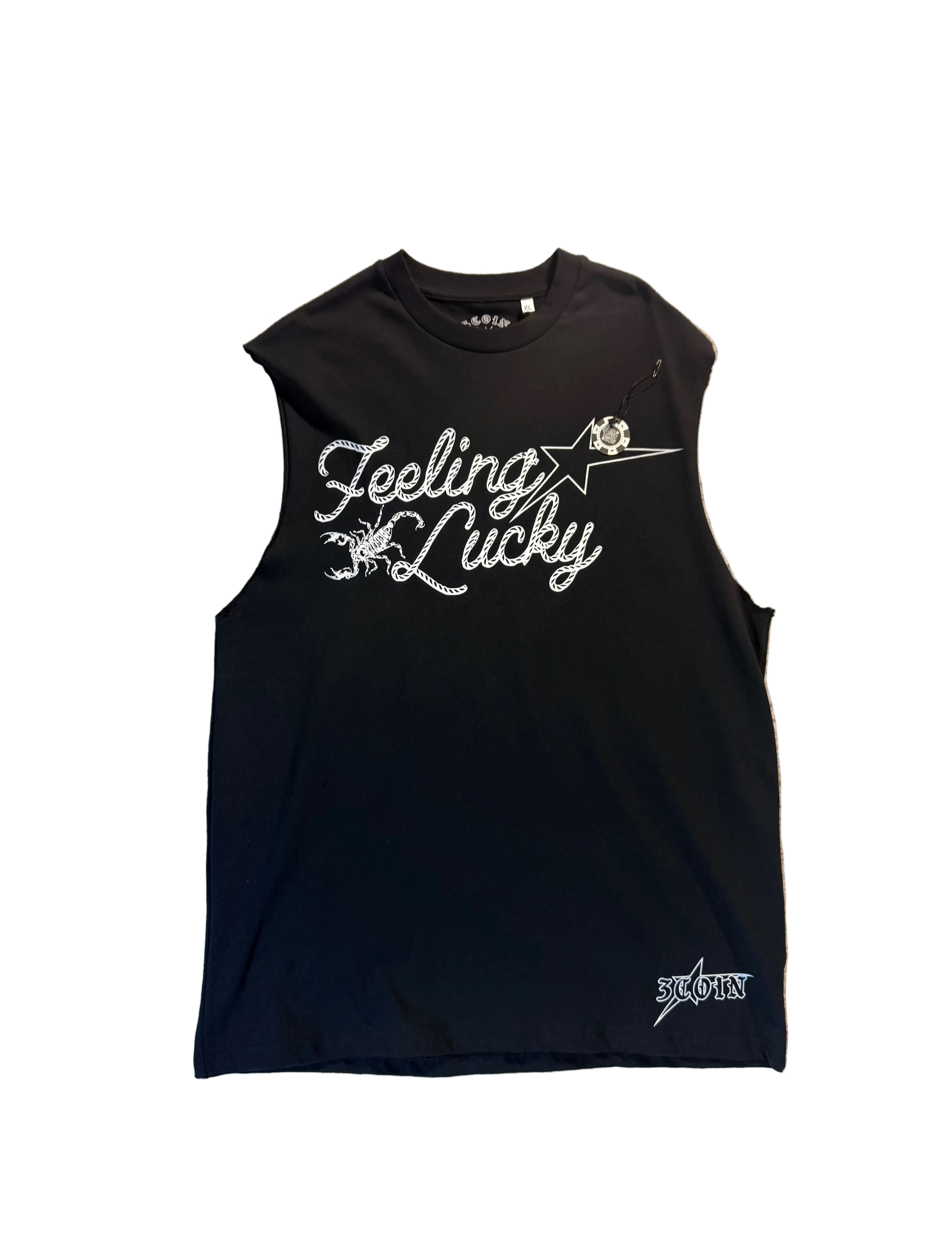3 Coin Feeling Luck Cut Out Tee