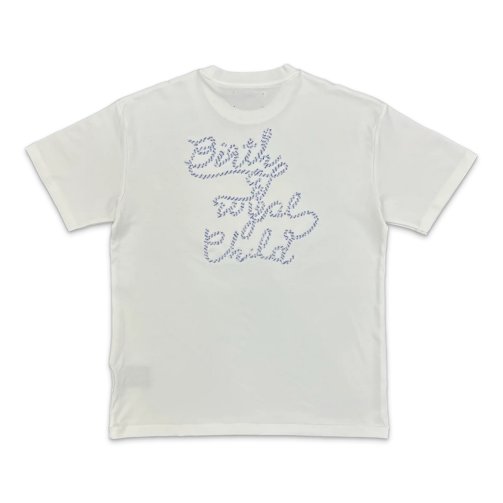 BIRTH OF ROYAL CHILD BEADED NILE RIVER TEE “WHITE”