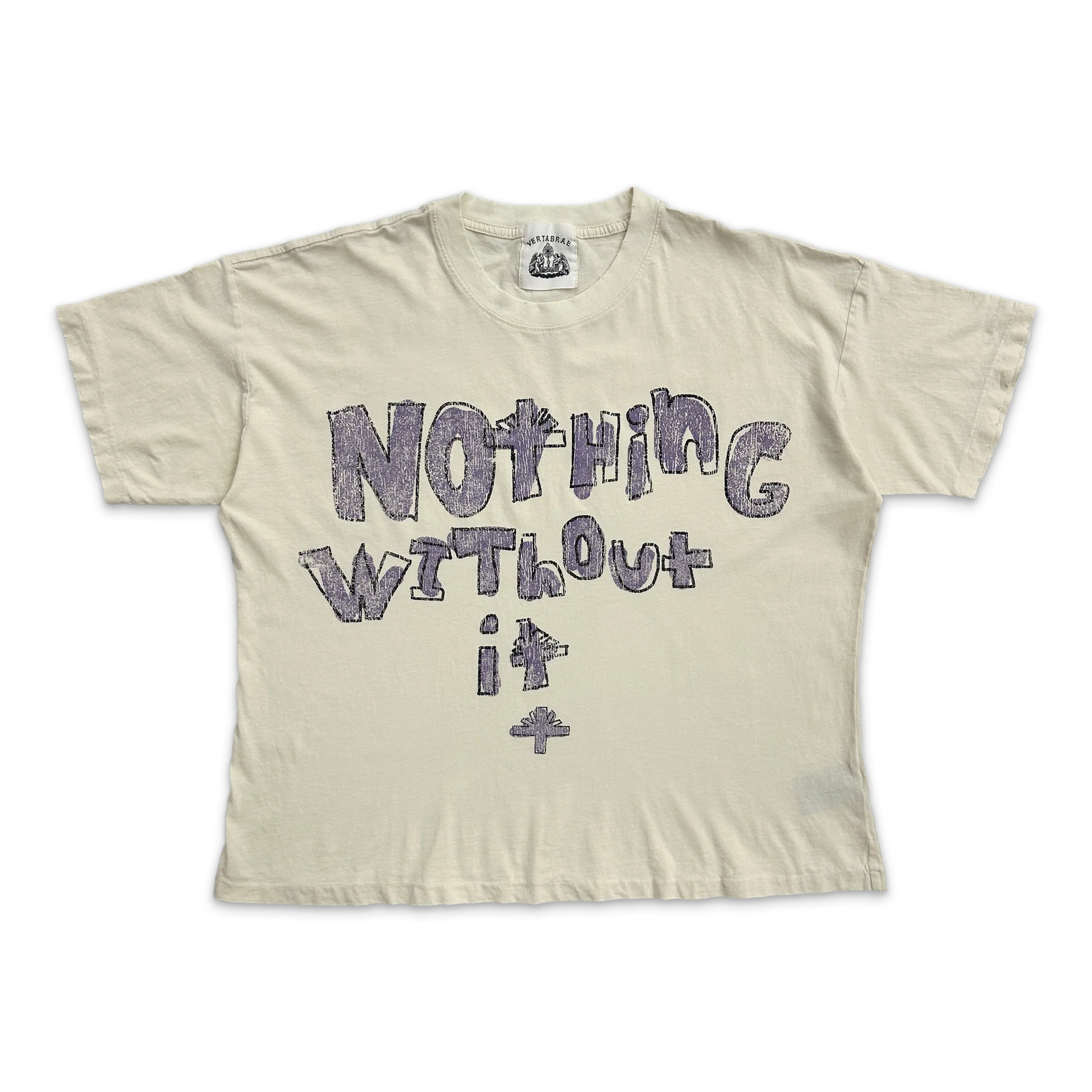 Vertebrae NOTHIN' WITHOUT IT TEE "CREAM"