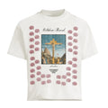 Vertabrae Roses Logo Short Sleeve Tee Shirt Cream Multi