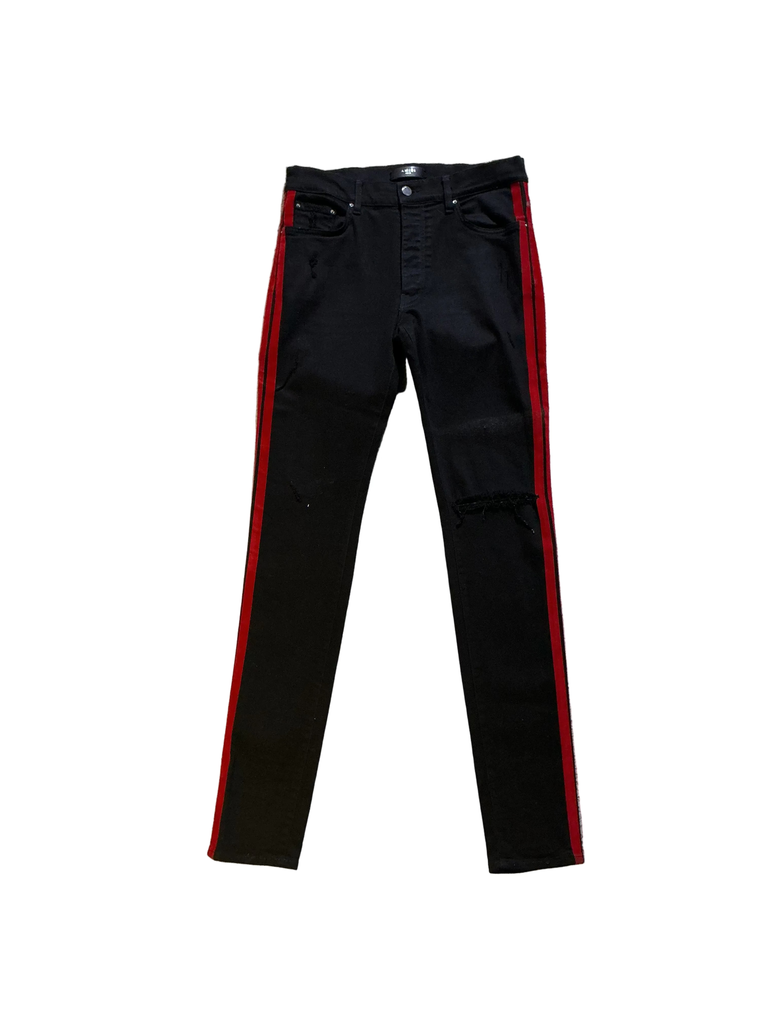 Amiri Jeans Red Stripe