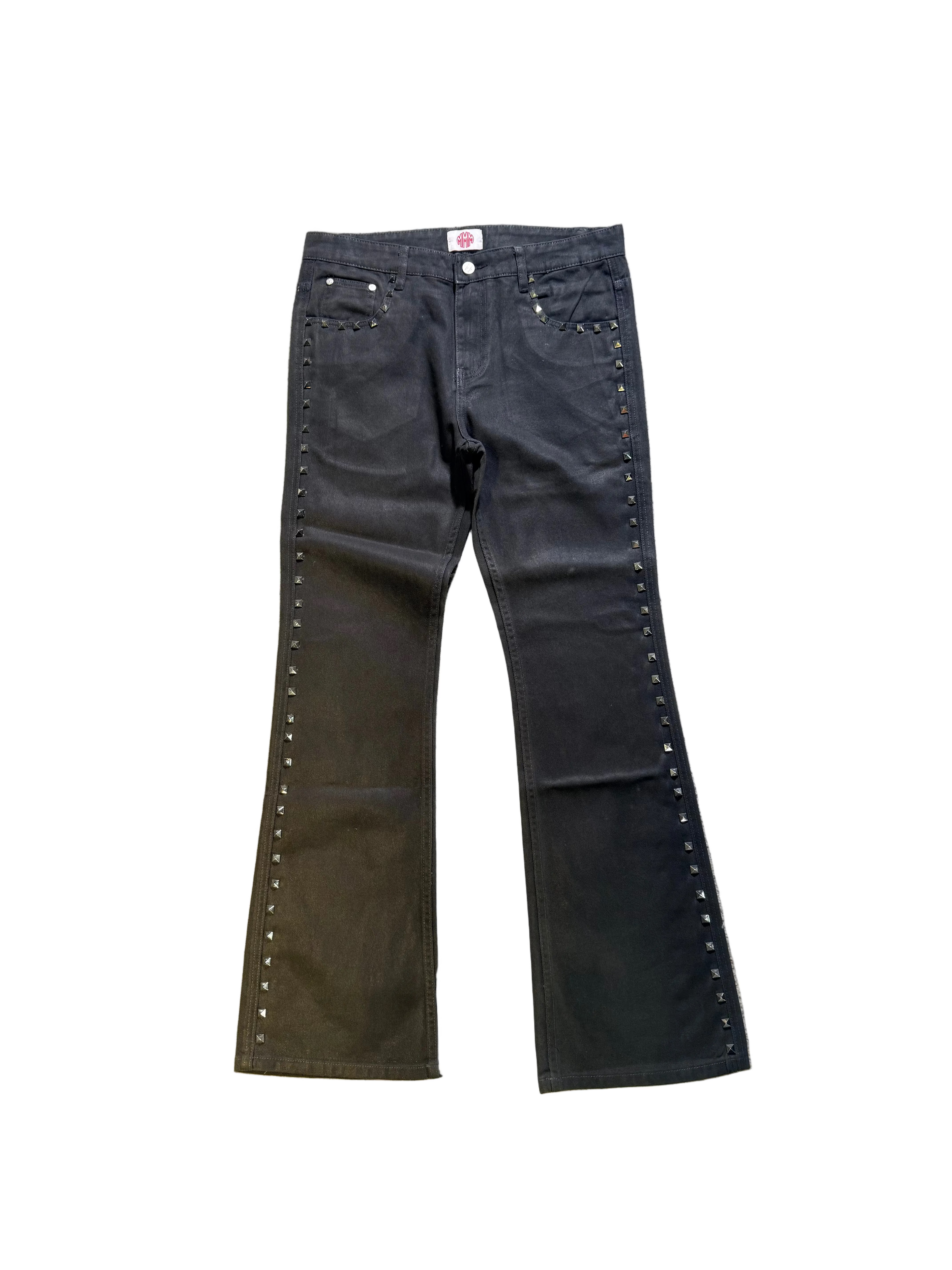 MMM Studded denim flares